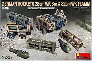 【中古】ミニアート 1/35 ドイツ軍 28cmロケット榴弾&32cmロケット焼夷弾セット プラモデル MA35316