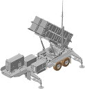 【中古】プラッツ 1/35 航空自衛隊 MIM-104CパトリオットSAM PAC-2 M901発射機 航空自衛隊 第1高射群第4高射隊 部隊マーク刺繍ワッペン...