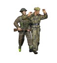 【中古】ラドミニチュア 1/35 第二次世界大戦 「歩け、ジェリー!」 ドイツSS戦車兵捕虜を連行するイギリス歩兵 1944-45 (2体セット) レジンキット...