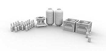 【中古】(非常に良い)カーモデル 1/24 石油コンロとビール瓶ケースセット レジンキット KALKA-24014