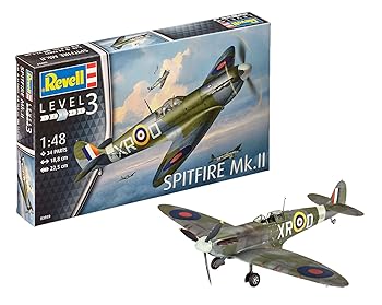 【中古】ドイツレベル 1/48 スピットファイア MK.II プラモデル