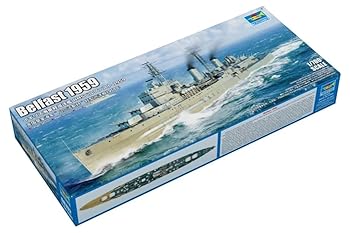 【中古】トランペッター 1/700 イギリス海軍 軽巡洋艦 HMSベルファスト 1959 プラモデル 06702