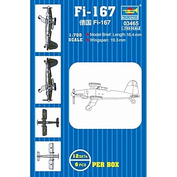 【中古】トランペッター 1/700 艦載機シリーズ ドイツ軍 Fi-167艦上雷撃機 12機入り プラモデル 03465