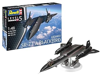 【中古】ドイツレベル(Revell) 1/48 アメリカ空軍 ロッキード SR-71 ブラックバード プラモデル 04967