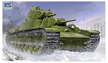 【中古】トランペッター 1/35 ソビエト軍 T-100多砲塔重戦車 プラモデル 09590 成形色