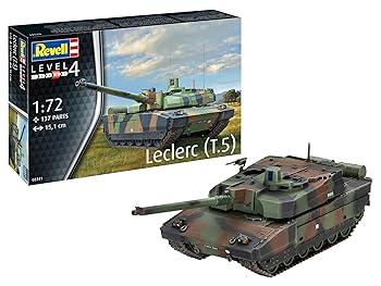 【中古】(非常に良い)ドイツレベル(Revell) 1/72 フランス軍 ルクレール T5 プラモデル 03341 成型色