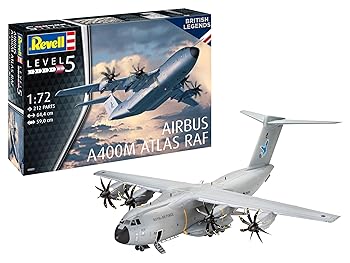 【中古】ドイツレベル(Revell) 1/72 イギリス空軍 エアバス A400M アトラス プラモデル 03822 成型色