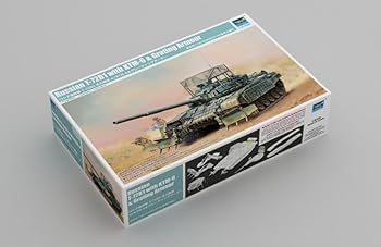 【中古】(非常に良い)トランペッター 1/35 ロシア連邦軍 T-72B1主力戦車 w/KTM-6&グレーティングアーマ..