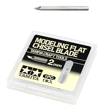 【中古】タミヤ クラフトツールシリーズ No.143 モデリングブレード (平ノミ刃 2mm) プラモデル用工具 ..