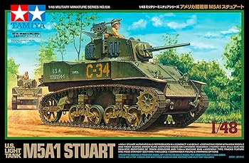 【中古】(非常に良い)タミヤ(TAMIYA) 1/48 ミリタリーミニチュアシリーズ No.106 アメリカ軽戦車 M5A1 ..