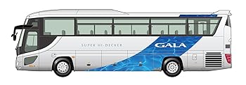 【中古】1/32 観光BUSシリーズ No.3 EX-1 いすゞ ガーラ スーパーハイデッカー(バスガイド＆バス運転手..
