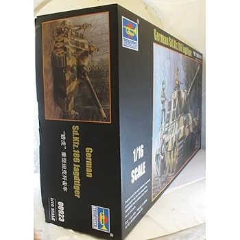 【中古】(非常に良い)トランペッター 1/16 ドイツ軍 Sd.kfz.186 ヤークトティーガー プラモデル 00923