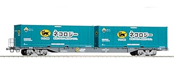 【中古】(非常に良い)TOMIX HOゲージ コキ106 (グレー・ヤマト運輸コンテナ付) HO-731 鉄道模型 貨車のサムネイル