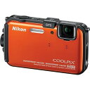 【中古】Nikon COOLPIX AW100 16のMpのCMOS GPSとフルHD 1080Pビデオ(旧モデル)防水デジタルカメラ オレンジ