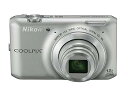 【中古】(非常に良い)Nikon デジタルカメラ COOLPIX S6400 タッチパネル液晶 光学12倍ズーム クリスタルシルバー S6400SL