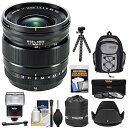 【中古】(非常に良い)Fujifilm 16 mm f / 1.4 XF R WRレンズwithバックパック+ 3フィルタ+フラッシュ+フード+三脚+キットfo...