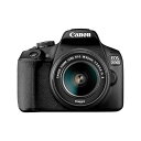 【中古】(非常に良い)Canon EOS 2000D デジタル一眼レフカメラとEF-S 18-55mm f/3.5-5.6 is IIレンズ、ブラック。