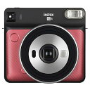 【中古】(非常に良い)Fujifilm Instax Square SQ6 - インスタントフィルムカメラ - ルビーレッド