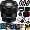 【中古】(非常に良い)ソニー SEL85F18 FE 85mm F1.8 フルフレーム Eマウント ファストプライム レンズ バンドル フォトとビデオ プロフェ...
