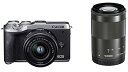 【中古】(非常に良い)Canon ミラーレス一眼カメラ EOS M6 Mark II ダブルズームキット シルバー EOSM6MK2SL-WZK