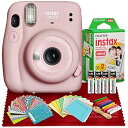 【中古】(非常に良い)FUJIFILM INSTAX Mini 11 インスタントフィルムカメラ (ブラッシュピンク) 富士フイルム Instax Mini ツ...