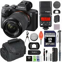 【中古】Sony (ソニー) a7 III フルフレームミラーレスカメラセット 28-70mmレンズ、64GB SDXC、GODOXカメラフラッシュ、ガジェット...