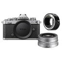 【中古】(非常に良い)Nikon Z fc DXフォーマット ミラーレスカメラ NIKKOR Z DX 16-50mm f/3.5-6.3 VRレンズ シルバー FTZ IIマウントアダプター