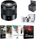 【中古】(非常に良い)Sony E 50mm f/1.8 OSSレンズ Sony E用 ブラック 49mmフィルターキットセット クリーニングキット PCソフトウェアキット