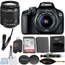 【中古】(非常に良い)Canon EOS 4000D / Rebel T100 デジタル一眼レフカメラ 18-55mm ズームレンズ