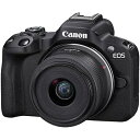 【中古】(非常に良い)Canon ミラーレス一眼カメラ EOS R50 (ブラック) RF-S18-45mm F4.5-6.3はSTMレンズ(リニューアル)