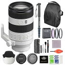 【中古】(非常に良い)Sony FE 70-200mm f/4 Macro G OSS II レンズバンドル カメラバックパック 65インチコンパクト一脚 72mm 3点フィルターキットなど