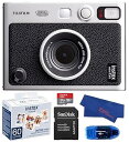 【中古】(非常に良い)Fujifilm INSTAX Mini EVO ハイブリッドインスタントカメラバンドル INSTAX Miniフィルム60枚 (60枚撮...