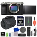 【中古】(非常に良い)Sony Alpha 7C II フルフレーム交換レンズカメラ (シルバー) バンドル 64GB 、ガジェットバッグなど | Sony a...