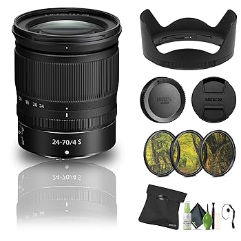 【中古】Nikon NIKKOR Z 24-70mm f/4 S レンズ (20072) + フィルターキット + キャップキーパー + クリーニングキット (リニューアル) 【中古】Nikon NIKKOR Z 24-70mm f/4 S レンズ (20072) + フィルターキット + キャップキーパー + クリーニングキット (リニューアル)