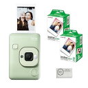 【中古】FUJIFILM INSTAX Mini LiPlay インスタントカメラ | グリーン INSTAX Mini インスタントフィルムセット | 40回...