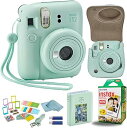 【中古】Fujifilm Instant Mini 12カメラ+アクセサリーバンドル&カスタムケース+富士インスタント(20ショット)デザイナーミニフォトアルバム(60ポケット)
