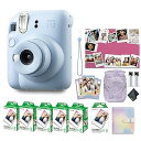 【中古】(非常に良い)Fujifilm Instax Mini 12 インスタントカメラ パステルブルー ホリデーバンドル 2024年 Fuji Instax ...
