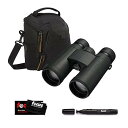【中古】Nikon Prostaff P3 10X42双眼鏡セット デジタル一眼レフカメラとミラーレスカメラショルダーバッグ(ブラック)、フォーカスレンズクリー...