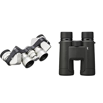 【中古】(非常に良い)Nikon ニコン 双眼鏡 ミクロン 6×15 ポロプリズム式 6倍15口径 M6X15 (日本製) + 双眼鏡 PROSTAFF P7 8x42 8倍42口径 野鳥観察 コンサート スポ