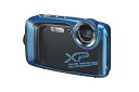 【中古】(非常に良い)富士フイルム(FUJIFILM) 防水カメラ XP140 スカイブルー FX-XP140SB