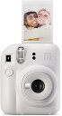【中古】(非常に良い)富士フイルム Instax Mini 12 インスタントカメラ - クレイホワイト