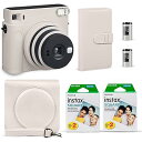 【中古】(非常に良い)富士フイルム インスタントカメラ チェキスクエア SQ1 チョーク ホワイト