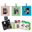 【中古】(非常に良い)富士フイルム INSTAX MINI 99 インスタントカメラ - プレミアムアナログフォトプリンター 自撮りモードと自動露出バンドル Instax mini ツインフ