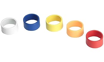 【中古】(非常に良い)SHURE PG PGX SLX BLX GLX-D QLX-D ULX-D UHF-R用 マルチカラーIDリング 5色1セット WA615M(2)