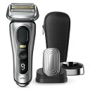 【中古】(非常に良い)シリーズ9Pro+9537s 美顔器ヘッド、充電スタンドマットシルバー