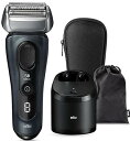 【中古】(非常に良い)ブラウンシリーズ8 8563cc-V 電気シェーバー 5in1自動アルコール洗浄器&シェーバーケース グレー