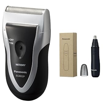 【中古】(非常に良い)パナソニック スーパーレザー メンズシェーバー 1枚刃 シルバー調 ES3832P-S + 【2024年発売/乾電池式】 鼻毛カッター メンズ 眉毛 ヒゲ 耳 ER-N 【中古】(非常に良い)パナソニック スーパーレザー メンズシェーバー 1枚刃 シルバー調 ES3832P-S + 【2024年発売/乾電池式】 鼻毛カッター メンズ 眉毛 ヒゲ 耳 ER-N
