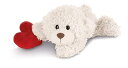 【中古】(非常に良い)NICI ぬいぐるみ/ハートベア ネソベリ/ホワイト 30cm
