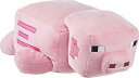 【中古】(非常に良い)Mattel Minecraft Plush Pig 12-Inch Stuffed Animal Figure, Floppy Soft Doll Inspired by Video Game Character, Collectible Toy