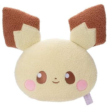 【中古】ポケピース ぬいぐるみフェイスクッション ピチュー ぬいぐるみ高さ約35cm
